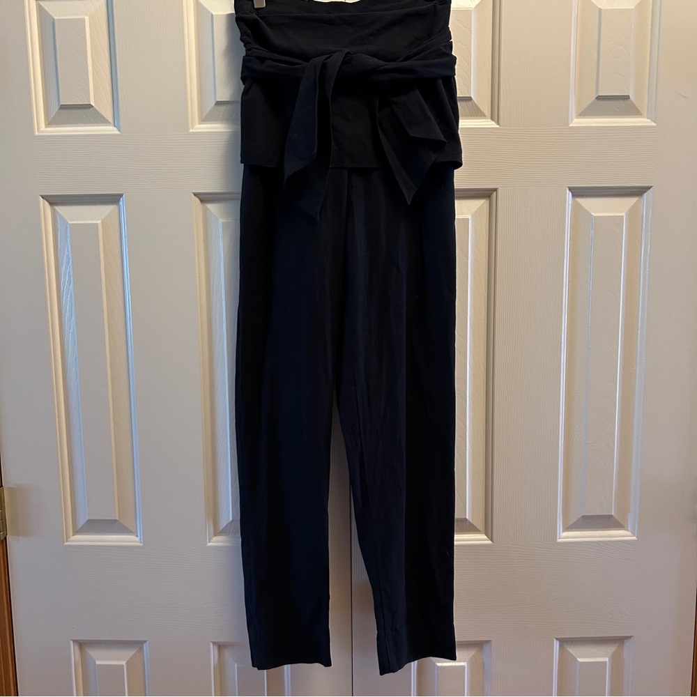 Free People Black Wrap Waist Pants